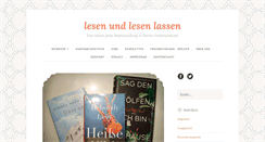 Desktop Screenshot of lesen-und-lesen-lassen.de